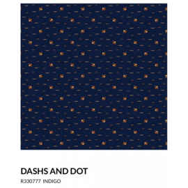 Indigo and Cheddar Dashs and Dot