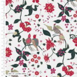 V & A Indian Summer Love Birds white