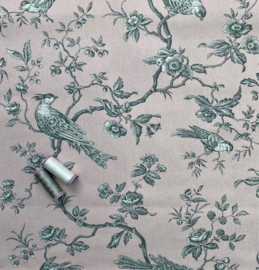 Toile de Jouy Mini Mesange pink