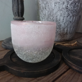 Theelichthouder Crystal Pink