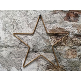 Metal star gold 20cm