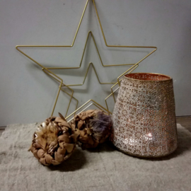 Metal star gold 30cm