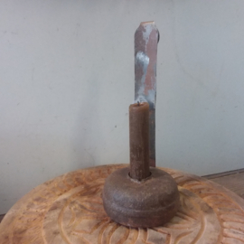 Iron candleholder