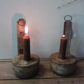 Iron candleholder