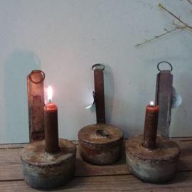 Iron candleholder