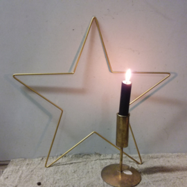 Metal star gold 40cm