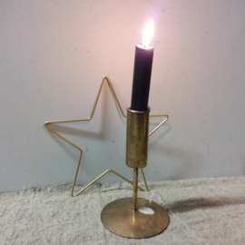 Metal star gold 20cm