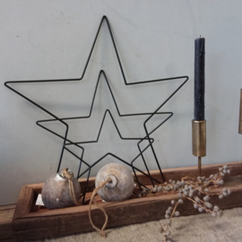 Metal star black 30