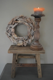 Driftwood-krans 30 cm, Natural look