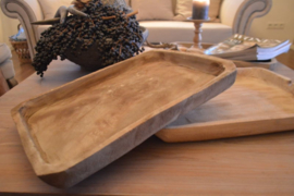 Robuust en stoer! Wooden tray (rechthoekig)