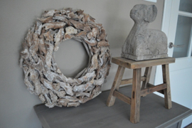 Grote driftwood-krans 50cm,  Natural look