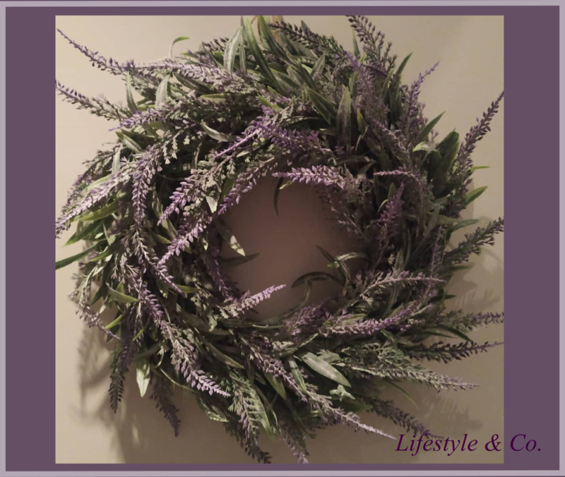 Lavendel- krans (kunst 30 cm)