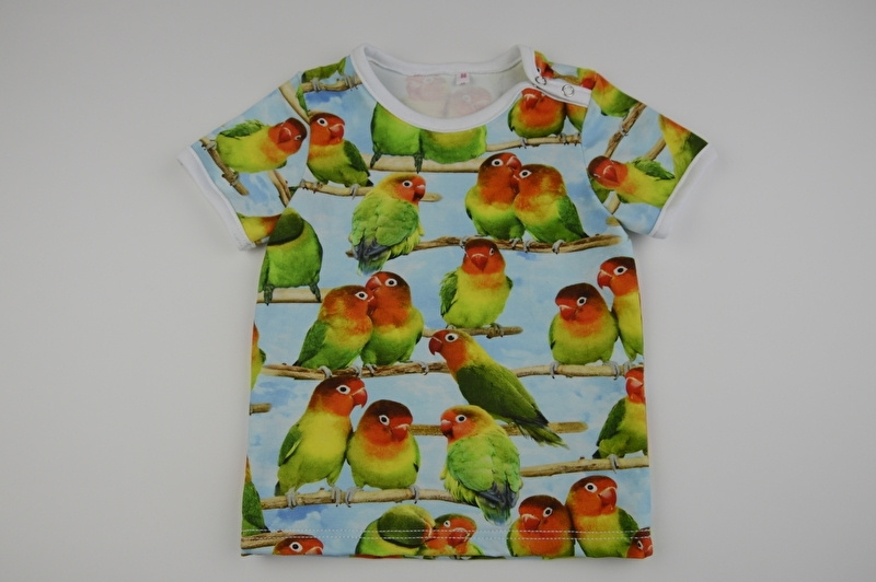 Papegaaien shirt - Maat 86
