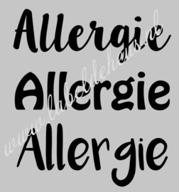 Label voor Roller 10ml - Allergie