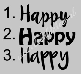 Label voor Roller 10ml - Happy
