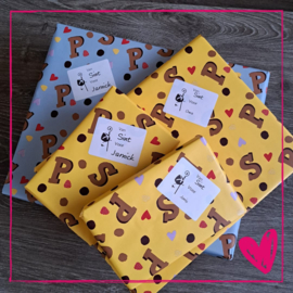 Cadeaustickers sinterklaas met namen
