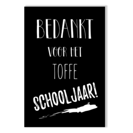 Kaartje Bedankt voor het toffe schooljaar!