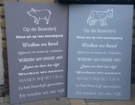 Op de boerderij