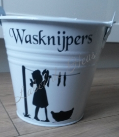 Wasknijper emmer