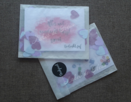 Alles wat aandacht krijgt groeit / Groei confetti / Bedankt juf