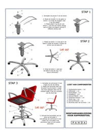 Montagehandleiding voor Kappersstoel