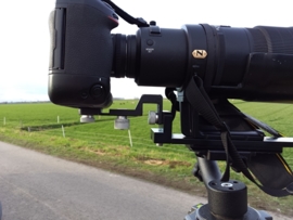 steun tbv van camera aan lenssteun te monteren