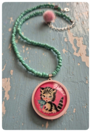 Ketting - Vintage kitten