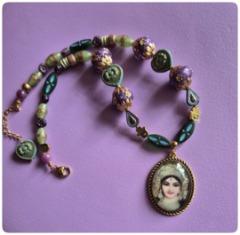 Ketting - Goddess Lakshmi (Godin van licht, rijkdom en geluk)