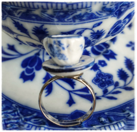 Ring - Delfts blauw theekopje