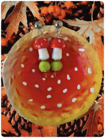 Oorbellen - Paddestoelen