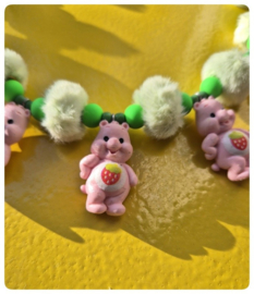 Ketting - Troetelbeertjes roze