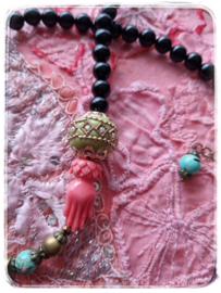 Ketting - Goddess Lakshmi (Godin van licht, rijkdom en geluk) - Giving hands