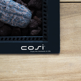 Cosiloft 100 Bar Tafel Zwart frame / Zwart blad