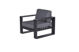 Cube lounge fauteuil carbon black / reflex black