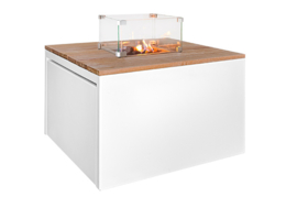 Easy Fires vuurtafel Cube Vierkant wit