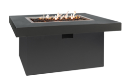 Easy Fires vuurtafel Milano rectangle (rechthoek) - zwart