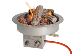 Easy Fires Inbouwbrander rond RVS (40 cm)