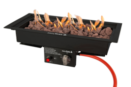 Easy Fires Inbouwbrander 50x25 cm zwart