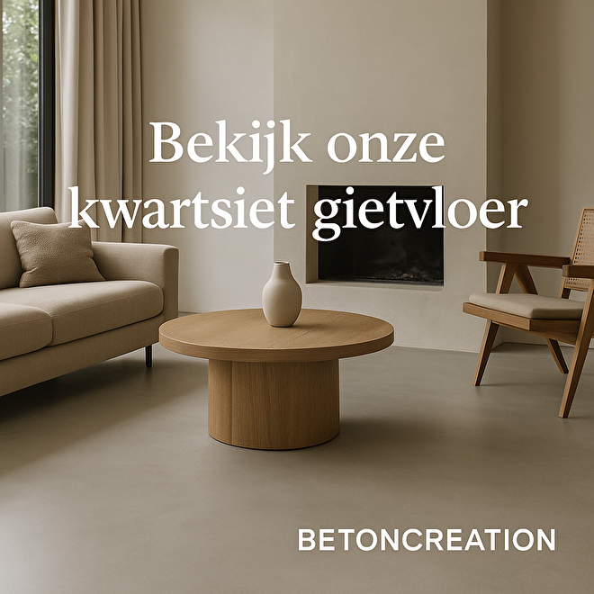 Kwartsiet gietvloer | Betoncreation
