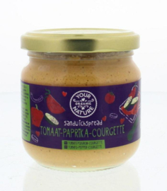Your Organic Nature: Sandwichspread tomaat paprika courgette bio