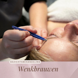 Wenkbrauwen epileren evt. met verven (vanaf € 15,00)