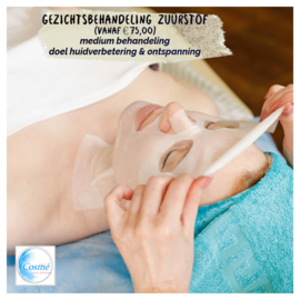 Gezichtsbehandeling Oxygen met Riox masker (vanaf € 75,00)