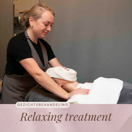 Gezichtsbehandeling Relaxing treatment (vanaf € 50,00)