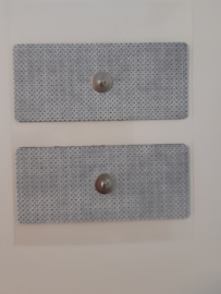 Electrode (gel pads), niet geweven, snap,  voor lichaam 90 x 40mm, per 4 stuks