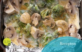 Broccoli in champignonsaus