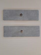 Electrode (gel pads), niet geweven, snap,  voor lichaam 150 x 45mm, per 4 stuks