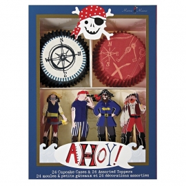 Ahoy piraten cupcake kit