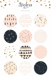 Stickervel pattern
