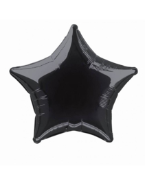 Foil Ballon Star 50 cm | Black