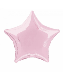 Folieballon ster  50 cm | Licht roze